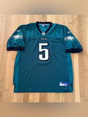 Rare Reebok Philadelphia Eagles McNabb Jersey On Field 52 Embroidered Retro NFL